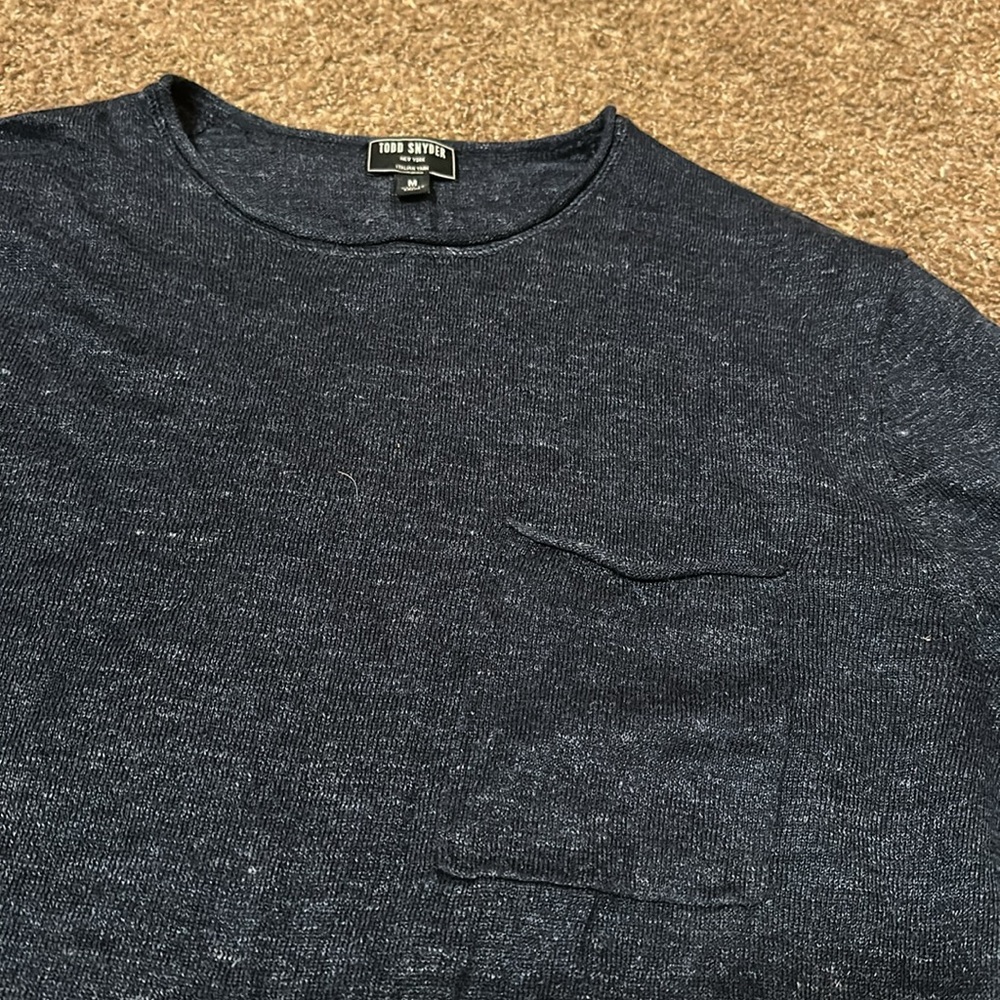 Todd Snyder Italian Yarn Long Sleeve M - Picture 5 of 6